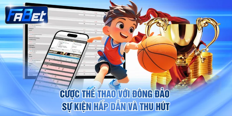 Cược thể thao với đông đảo sự kiện hấp dẫn và thu hút