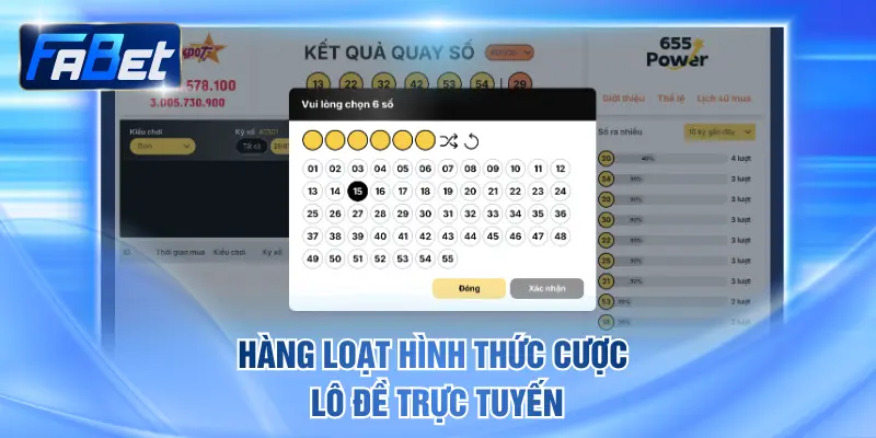 Hàng loạt hình thức cược lô đề trực tuyến